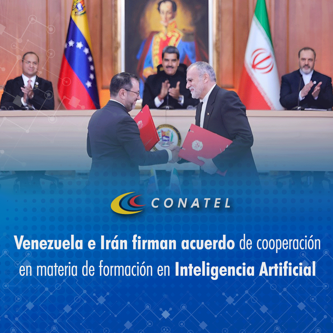 Venezuela e Irán firman acuerdo de cooperación en materia de formación en Inteligencia Artificial