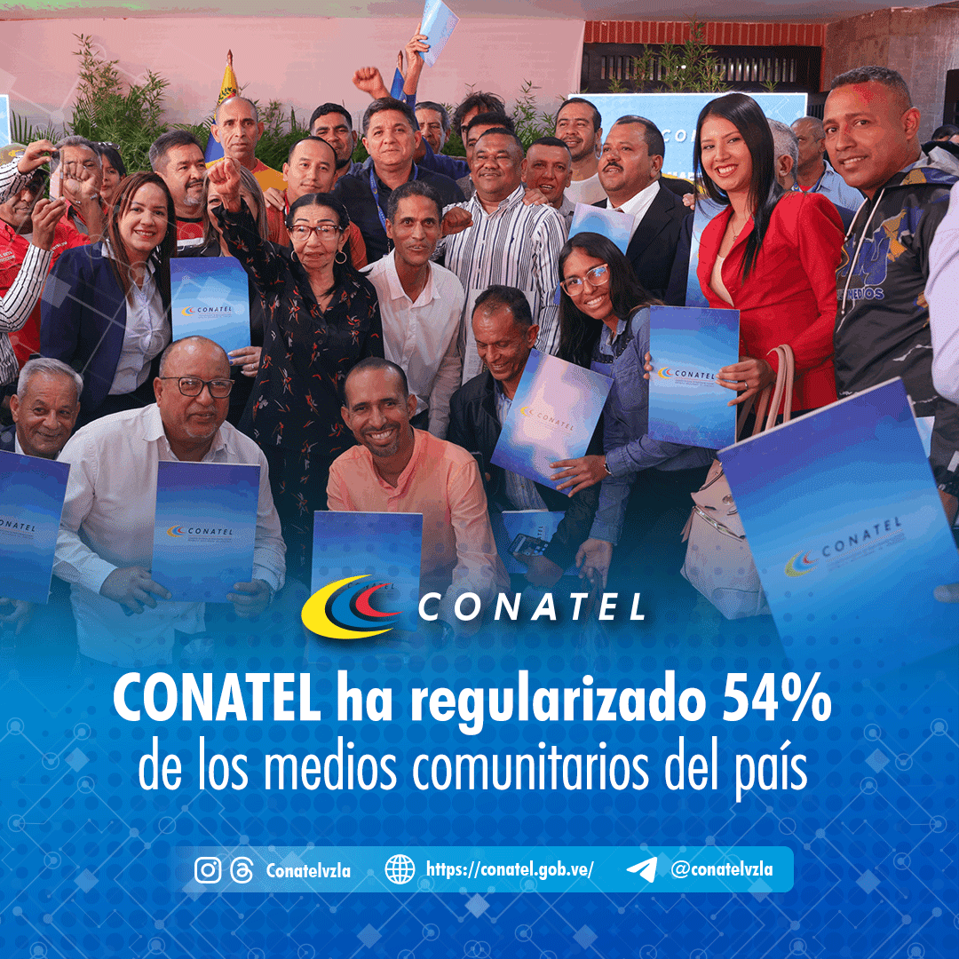 CONATEL ha regularizado 54% de los medios comunitarios del país