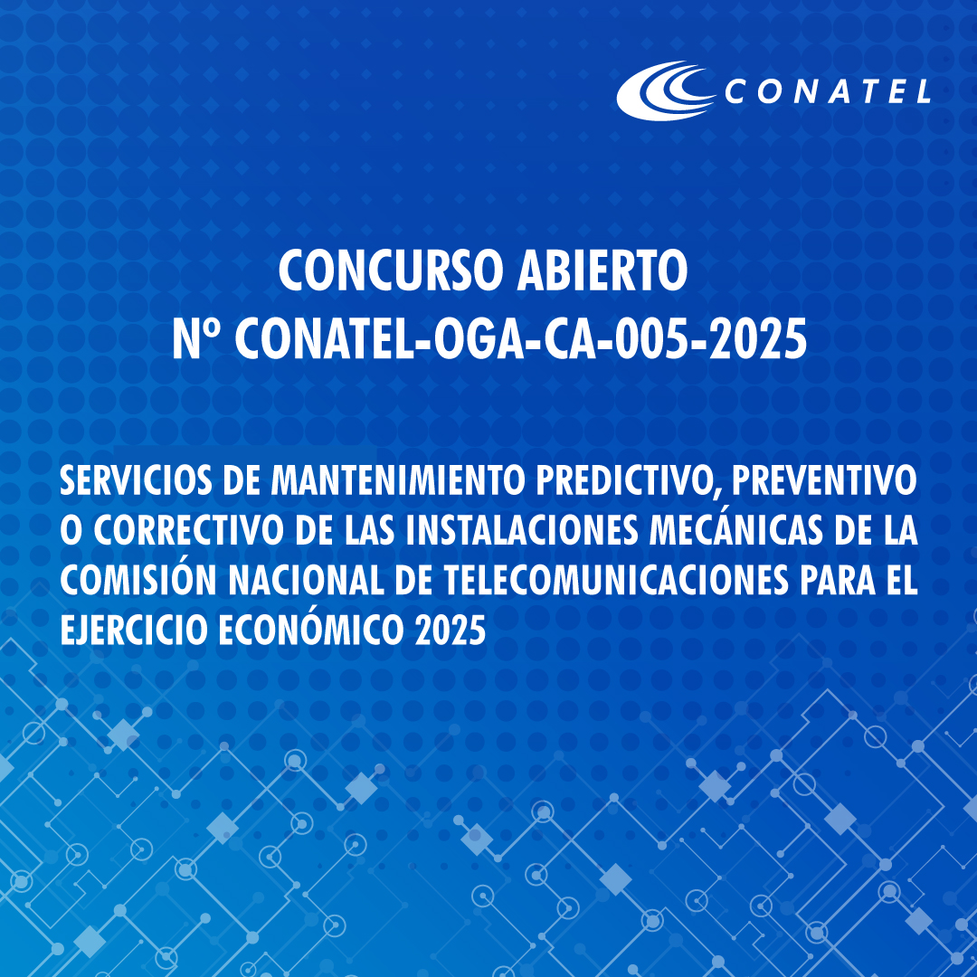 CONCURSO ABIERTO No CONATEL-OGA-CA-00-20254