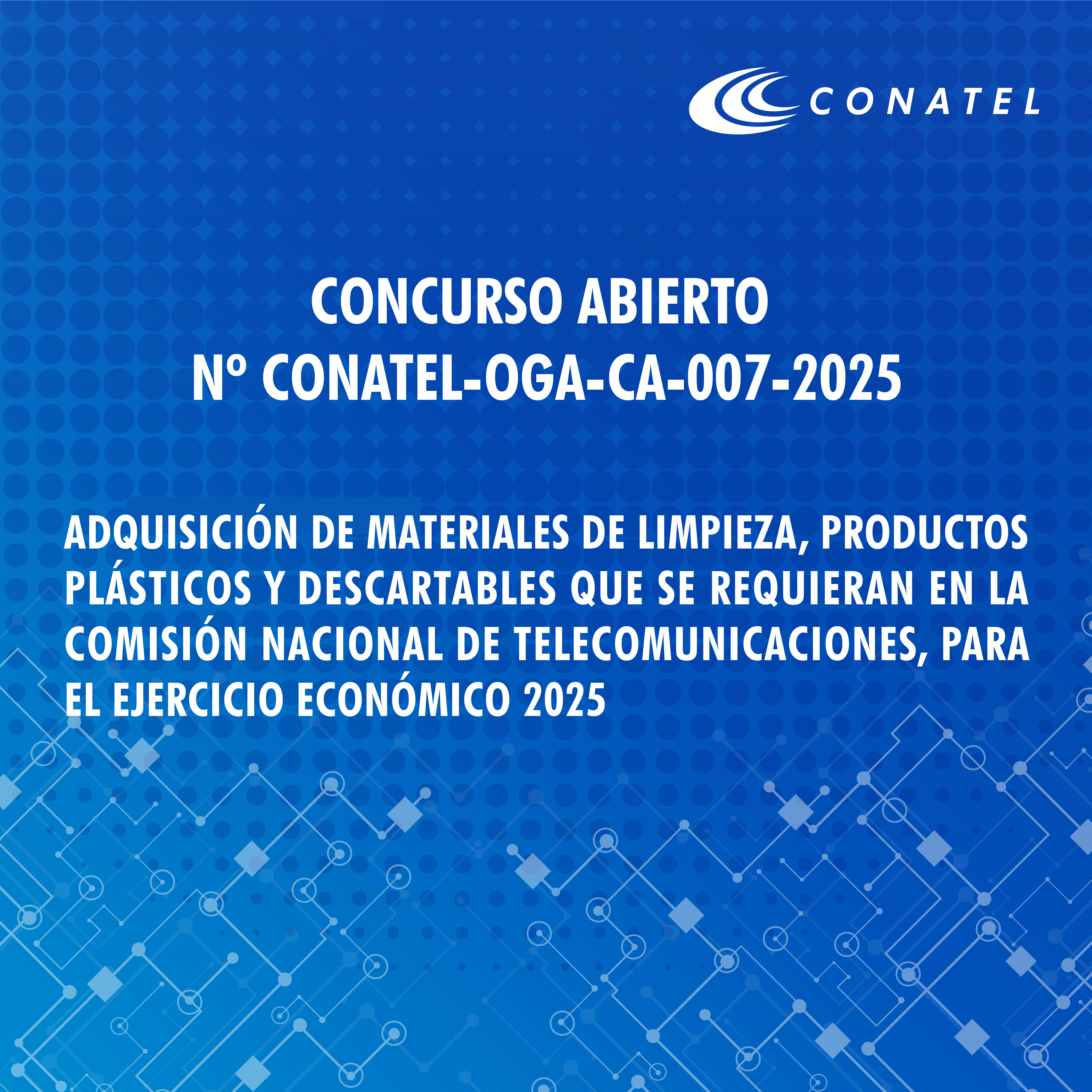 CONCURSO ABIERTO No CONATEL-OGA-CA-00-20254