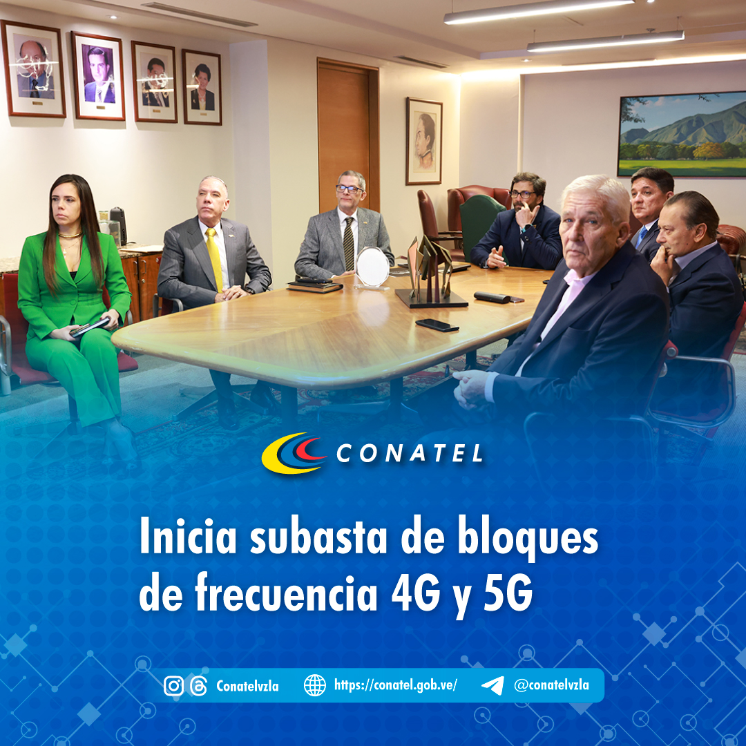 Inicia subasta de bloques de frecuencia 4G y 5G
