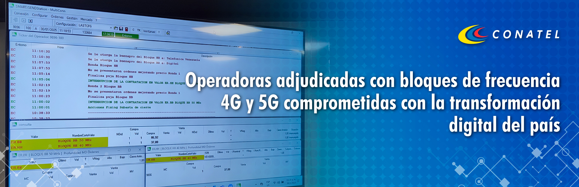 Subasta de bloques de frecuencia potencia el desarrollo de las telecomunicaciones
