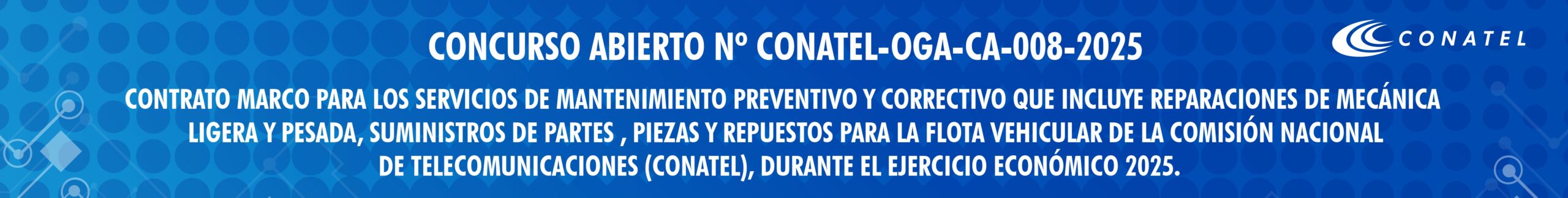 CONCURSO ABIERTO No CONATEL-OGA-CA-004-2025