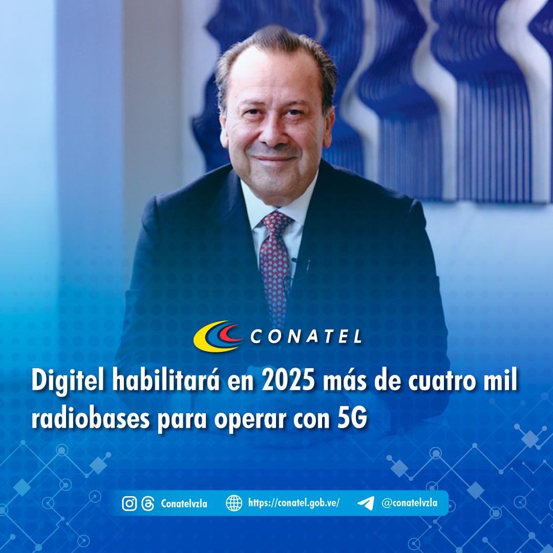 Digitel habilitará en 2025 más de cuatro mil radiobases para operar con 5G