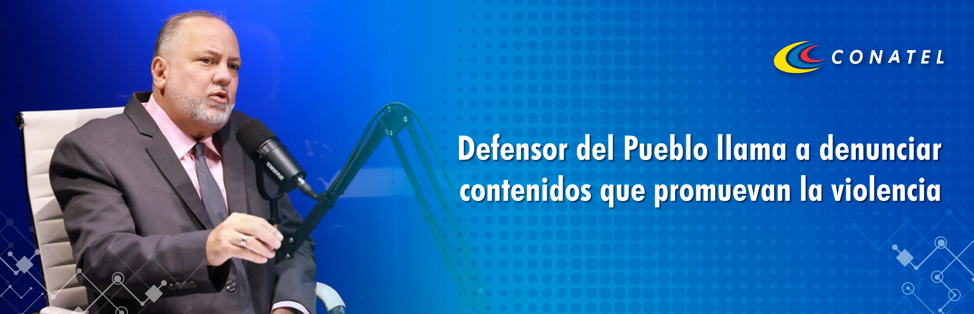 Defensor del Pueblo llama a denunciar programas o contenidos que promuevan la violencia 