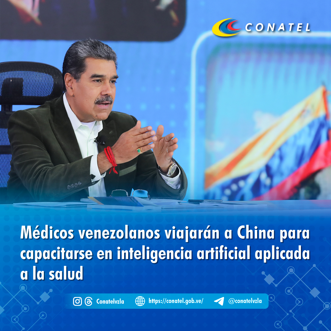 Médicos venezolanos viajarán a China para capacitarse en inteligencia artificial aplicada a la salud