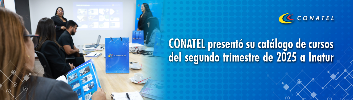 CONATEL presentó su catálogo de cursos del segundo trimestre de 2025 a Inatur