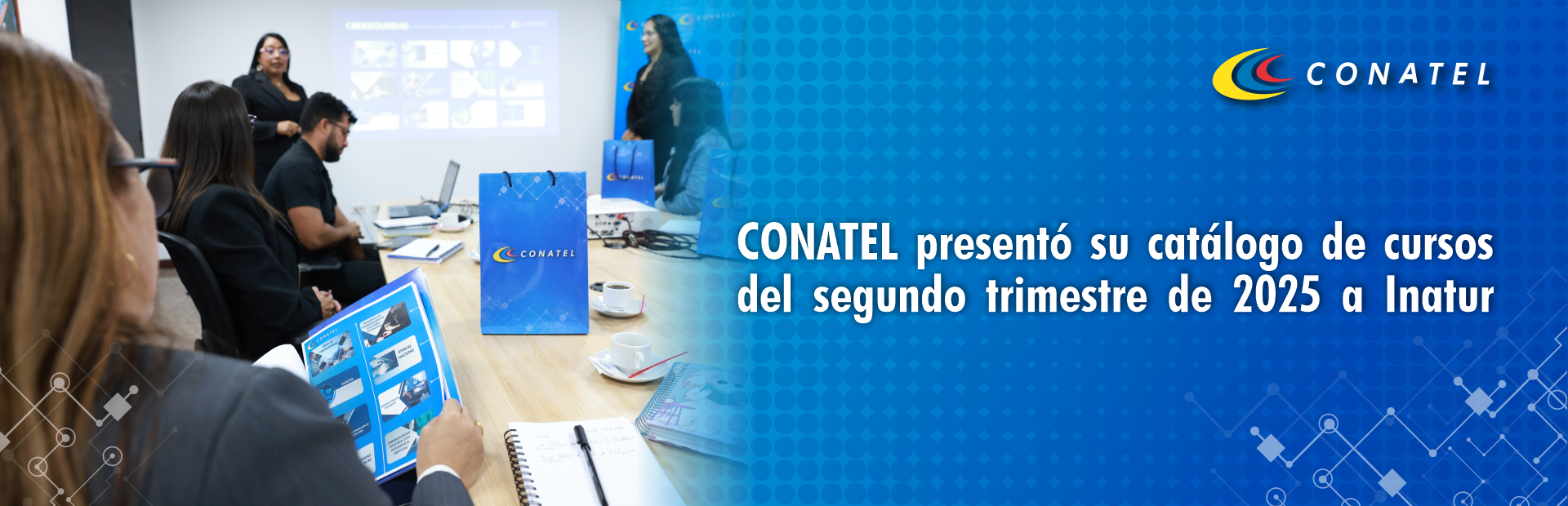 CONATEL presentó su catálogo de cursos del segundo trimestre de 2025 a Inatur