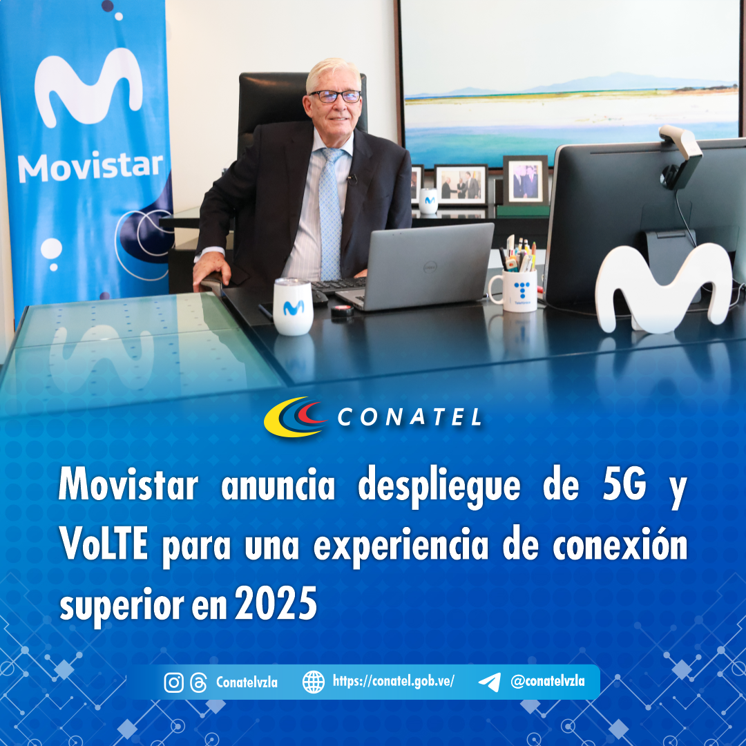 CONATEL Movistar anuncia despliegue de 5G y VoLTE para una experiencia de conexión superior en 2025
