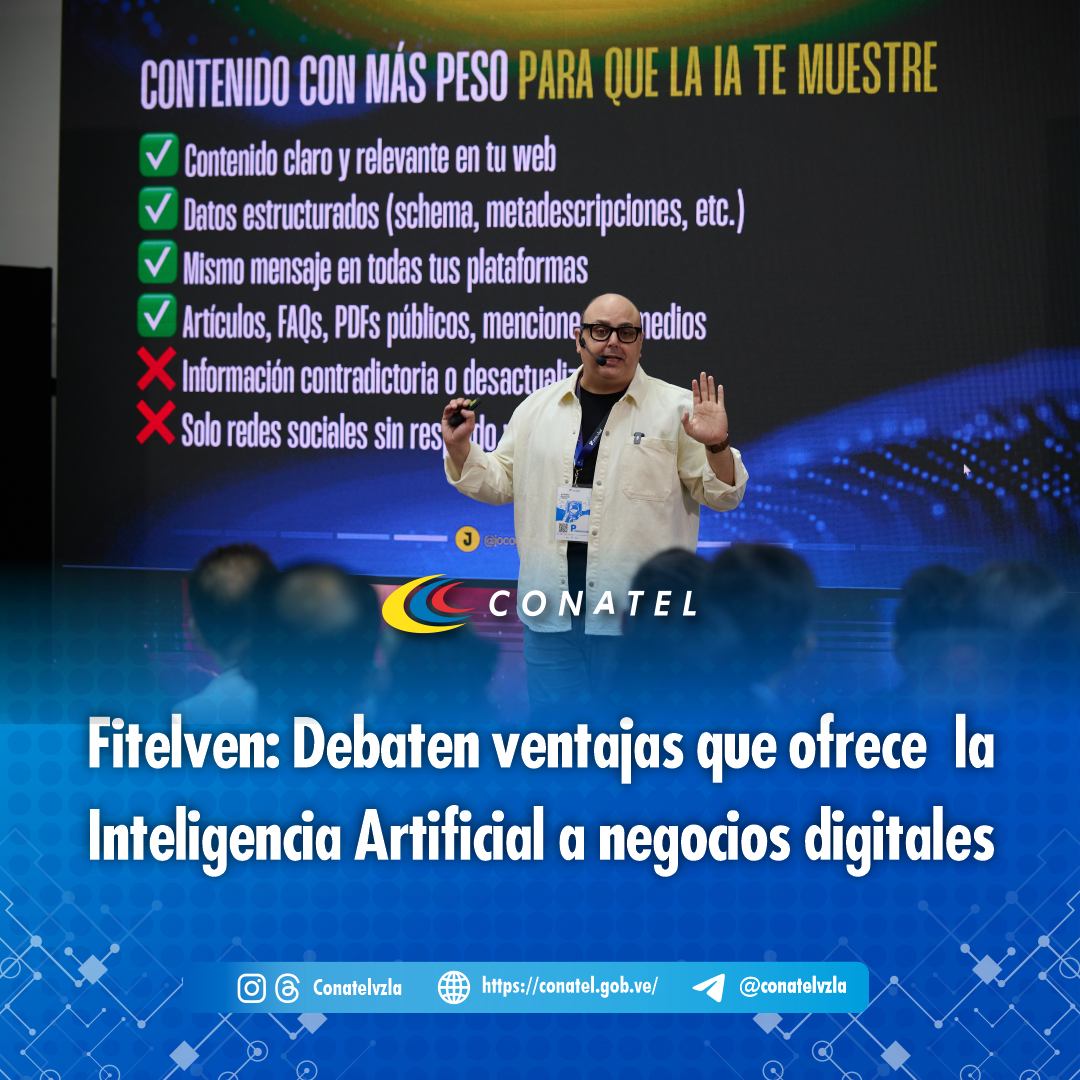 CONATEL Fitelven: Debaten ventajas que ofrece la Inteligencia Artificial a negocios digitales