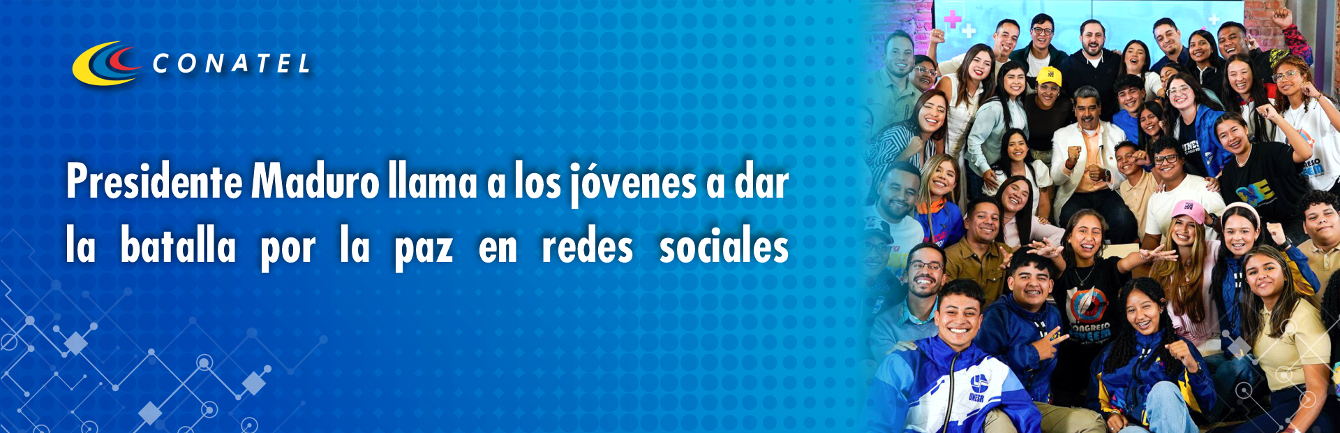 Presidente Maduro llama a los jóvenes a dar la batalla por la paz en redes sociales
