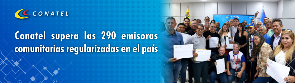 Conatel supera las 290 emisoras comunitarias regularizadas en el país