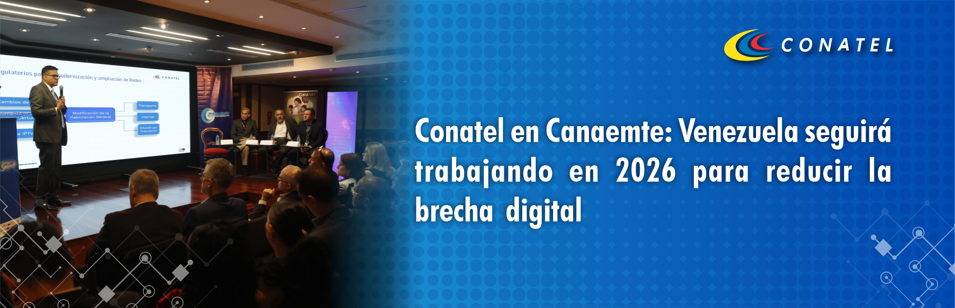 Conatel en Canaemte: Venezuela seguirá trabajando en 2026 para reducir la brecha digital
