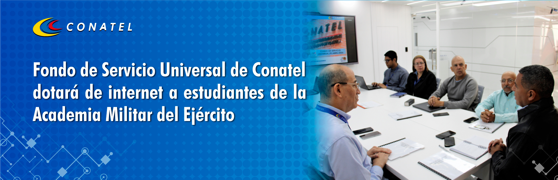 Fondo de Servicio Universal de Conatel dotará de internet a estudiantes de la Academia Militar del Ejército
