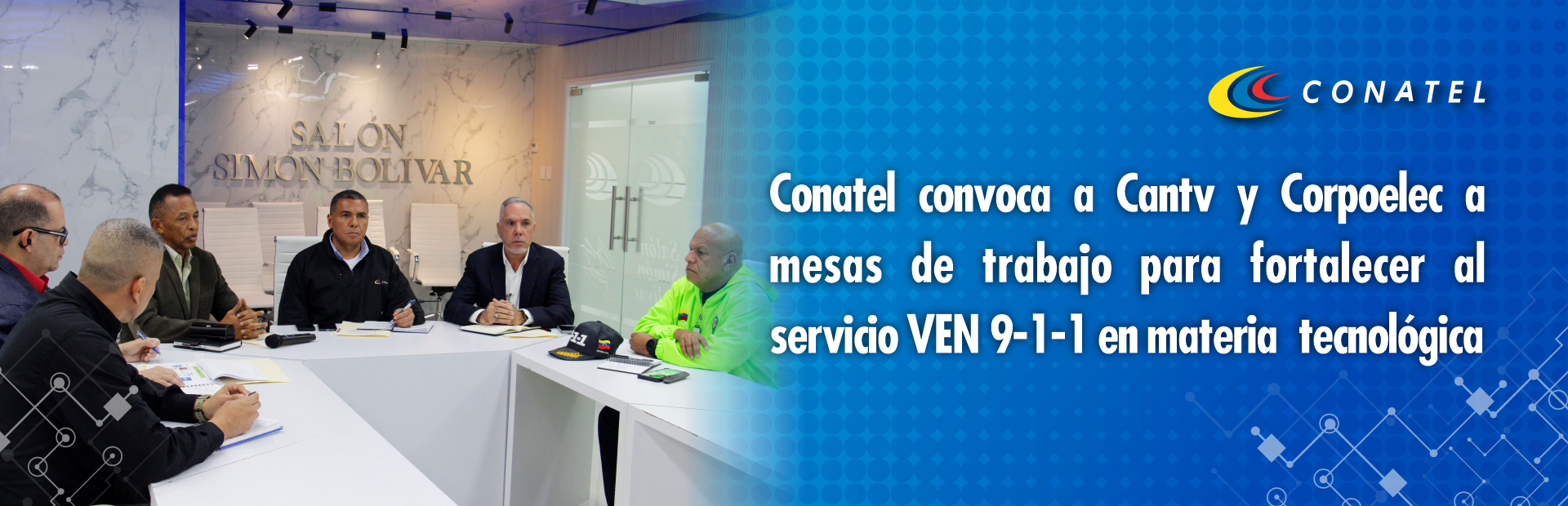 Conatel convoca a Cantv y Corpoelec a mesas de trabajo para fortalecer al servicio VEN 9-1-1 en materia tecnológica
