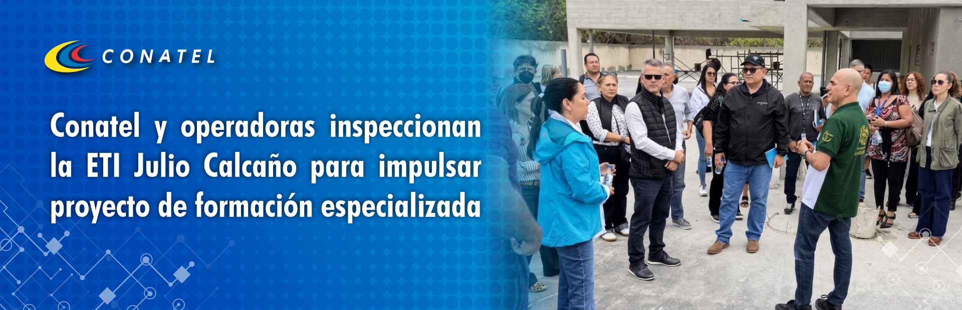 Conatel y operadoras inspeccionan la ETI Julio Calcaño para impulsar proyecto de formación especializada