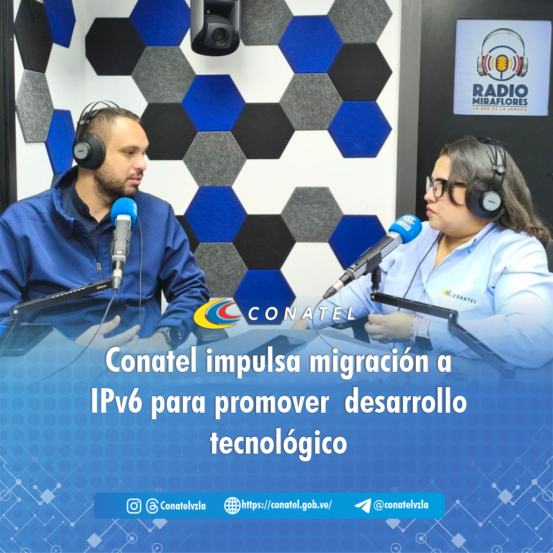 Conatel impulsa migración a IPv6 para promover desarrollo tecnológico