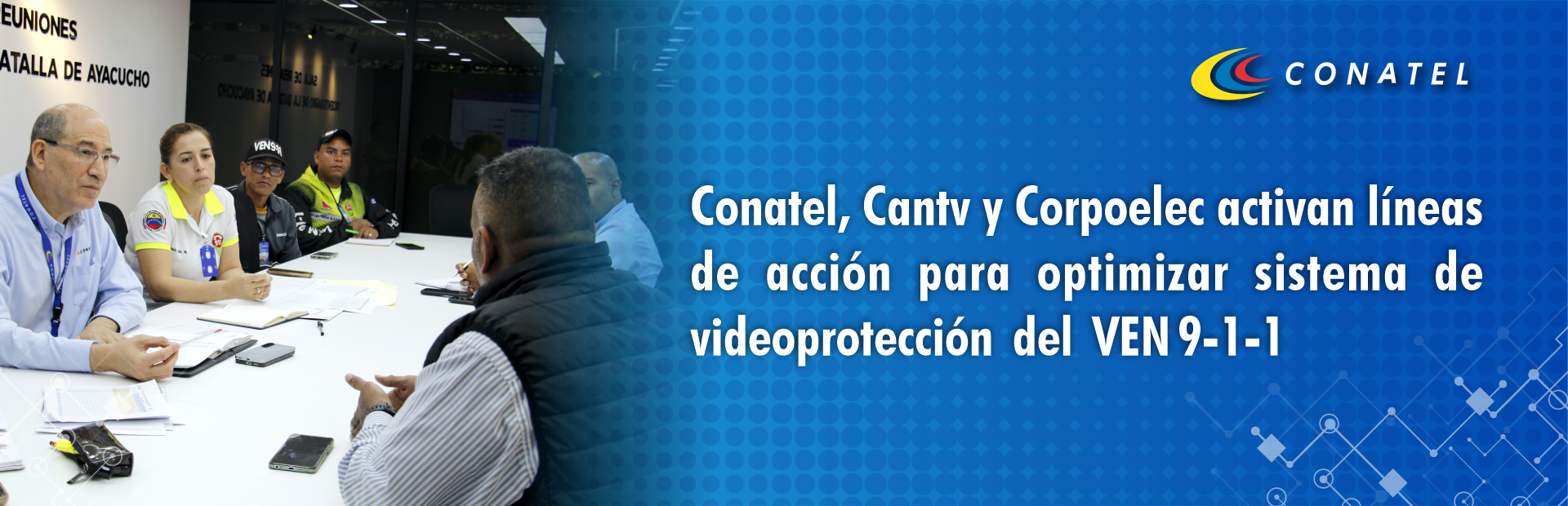 Conatel, Cantv y Corpoelec activan líneas de acción para optimizar sistema de videoprotección del VEN 9-1-1