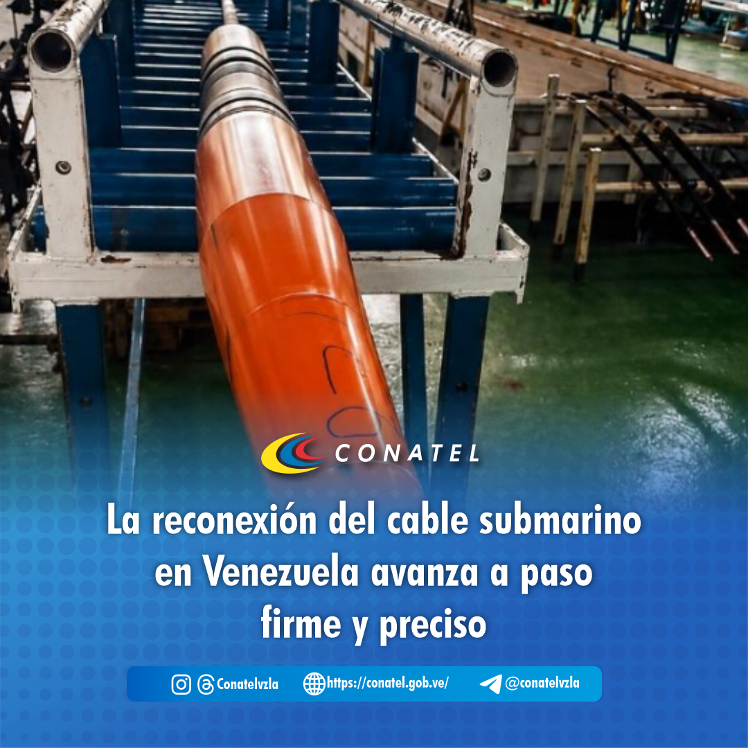 La reconexión del cable submarino en Venezuela avanza a paso firme y preciso