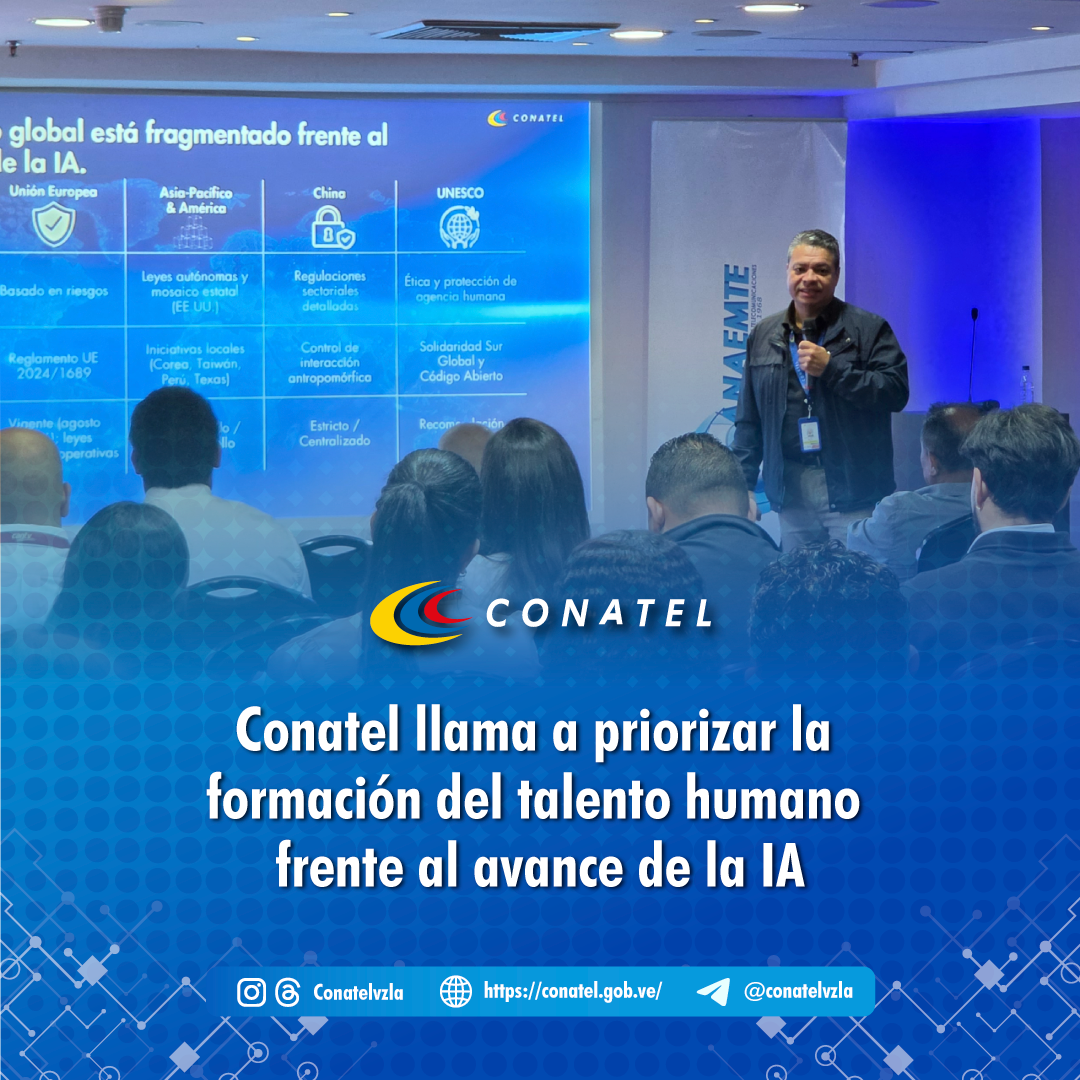 Conatel llama a priorizar la formación del talento humano frente al avance de la IA