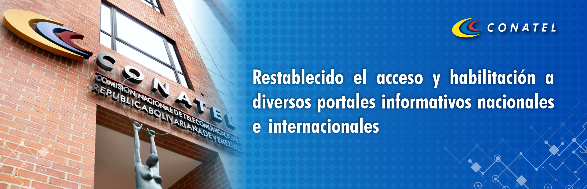 Restablecido el acceso y habilitación a diversos portales informativos nacionales e internacionales