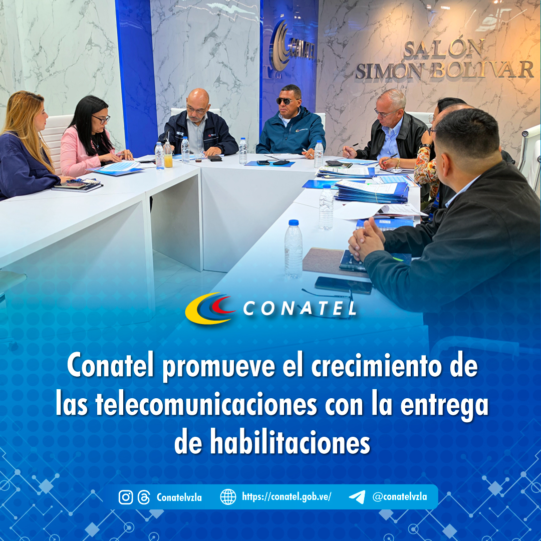 Conatel promueve el crecimiento de las telecomunicaciones con la entrega de habilitaciones