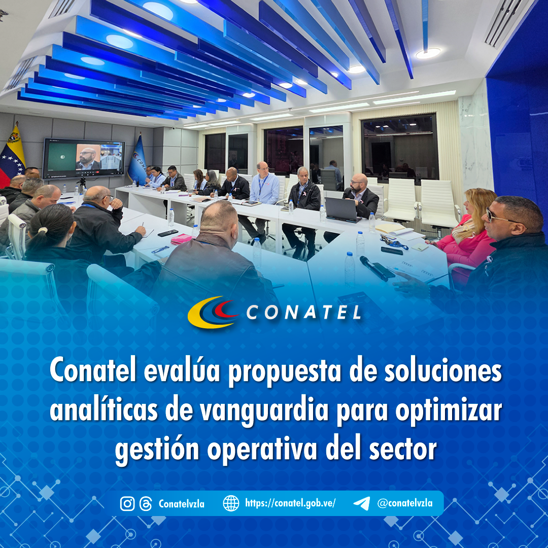 Conatel evalúa propuesta de soluciones analíticas de vanguardia para optimizar gestión operativa del sector